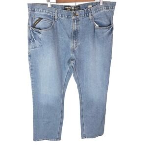 Ariat Rebar M4 Relaxed Boot Mens Jeans 40x32 Medium Wash Blue Workwear Denim